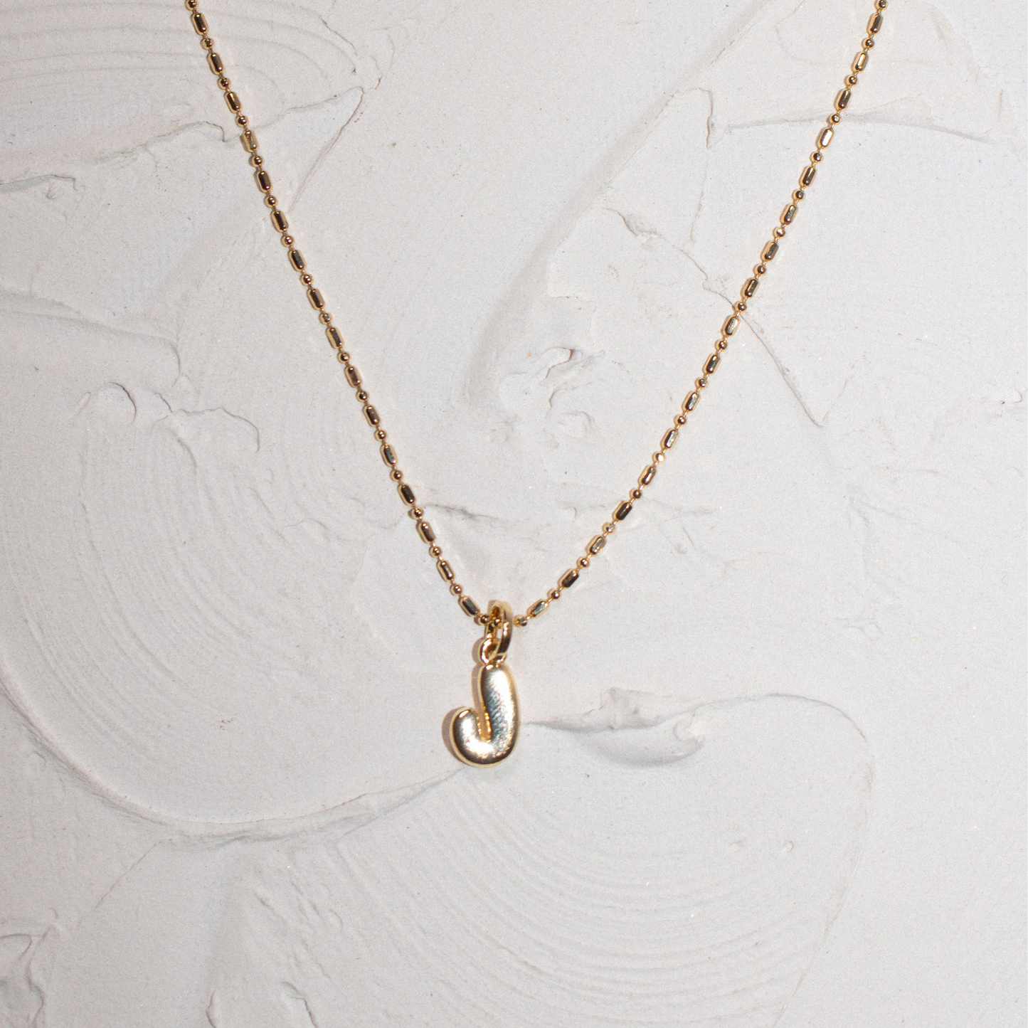 Bubble Initial Necklace