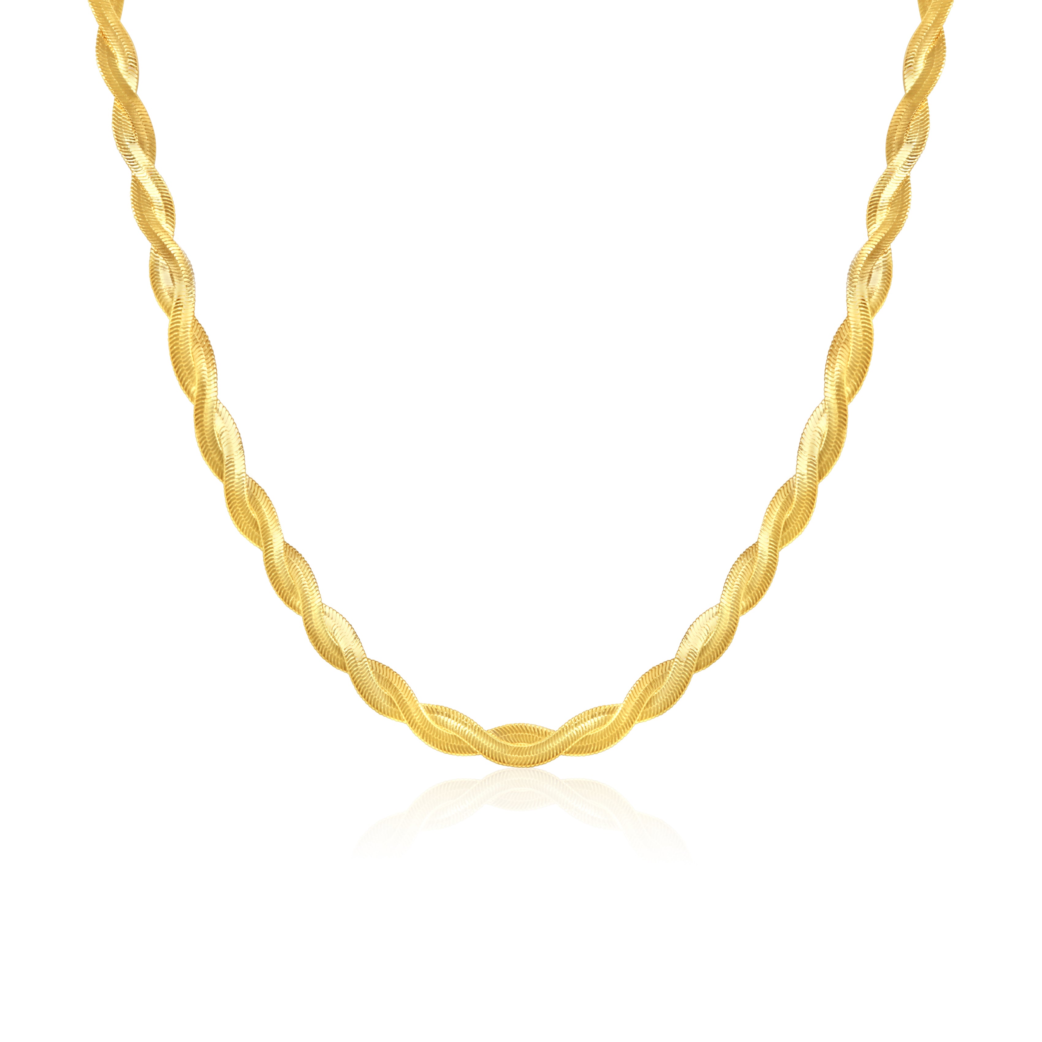 Herringbone Necklace Braided, Gold Herringbone Choker, Gold Filled  Herringbone, Twisted Snake Chain, Double Braid Necklace, Women's Necklace -  Etsy