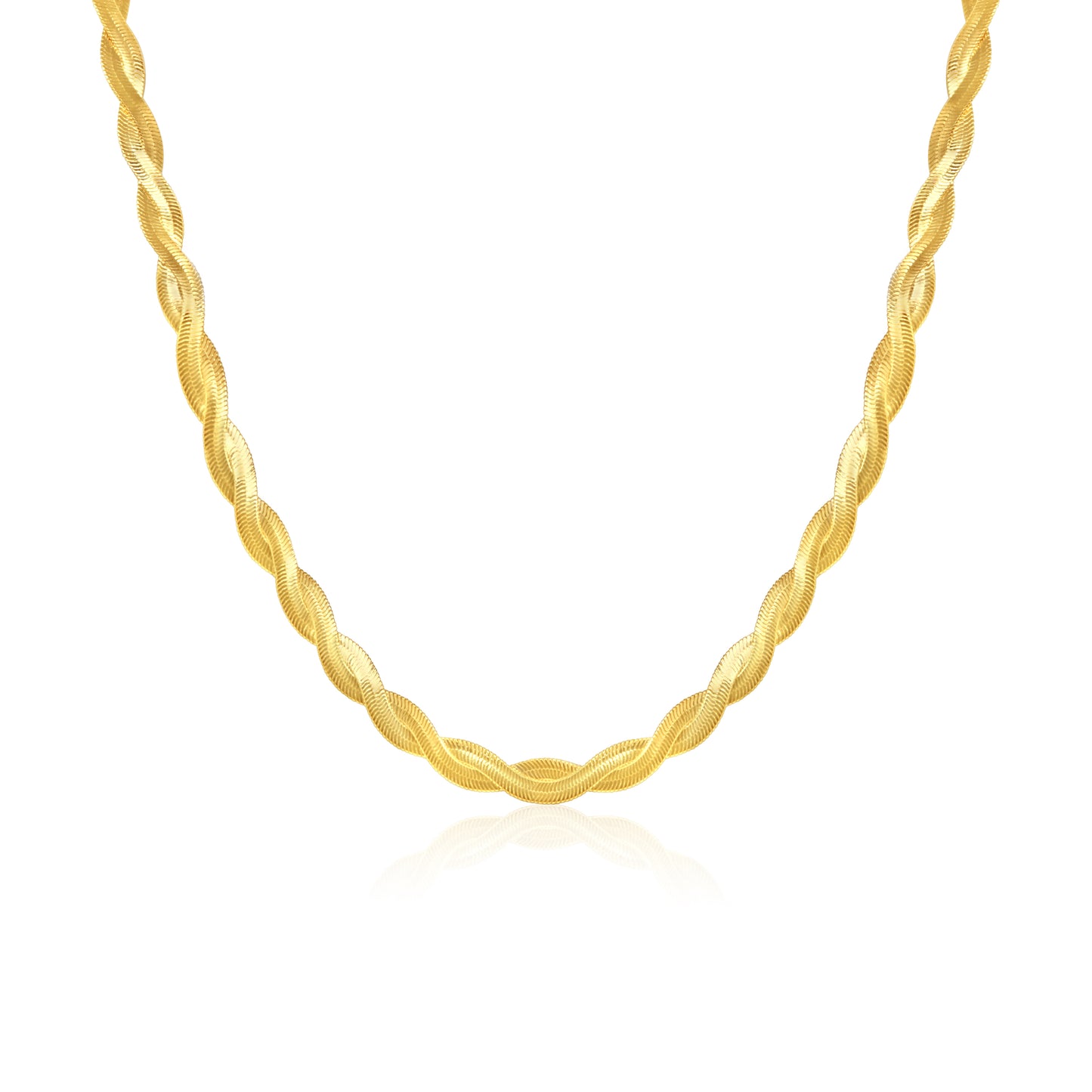 Braided Herringbone Necklace